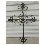 Lovely metal cross 24x17 new