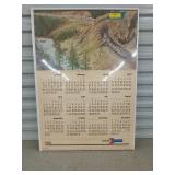 Amtrak 1985 calendar 24x34