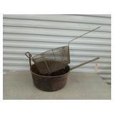 Oversized fish Fry basket 7x17