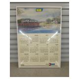 Amtrak 1988 calendar 24x34