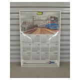 Amtrak 1983 calendar 24x34