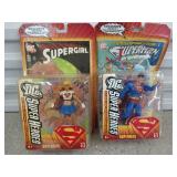 Superman, Supergirl collectible figurines