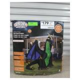 Inflatable red-eyed dragon 8.9 ft tall