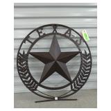 Metal Texas Star wall art 24"