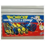 Metal Monroe shocks sign 1986 18x36