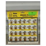 24 ct new small brass padlocks