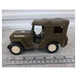 Antique metal/plastic Tonka military Jeep