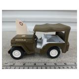 Antique metal/plastic Tonka military Jeep