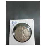1943 S walking liberty half dollar