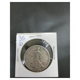 1935 D walking liberty half dollar