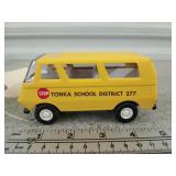 Antique metal/plastic Tonka School district van