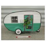 Pre-lit spring vintage camper, NIB