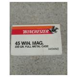 20 rds 45 Win Mag 230 gr FMJ
