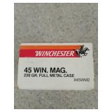 20 rds 45 Win Mag 230 gr FMJ