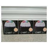 3 ct rotating LED light projectors, new