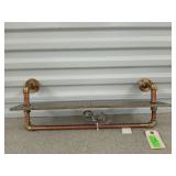 Industrial looking towel rack 25 x 5.5 x 8.5 new