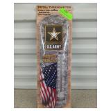 US Army metal thermometer, new