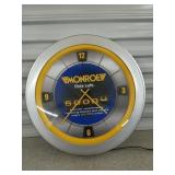 Monroe shocks illuminated wall clock 21", light