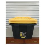 2- 27 gallon Commander storage totes with lids,