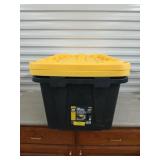 2- 27 gallon Commander storage totes with lids,