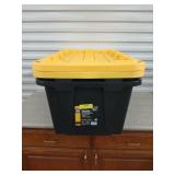 2- 27 gallon Commander storage totes with lids,