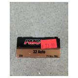 50 rds 32 auto 71 gr FMJ