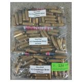 150 pcs once fired 6.5 creedmoor brass