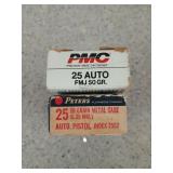 93 rds 25 auto 50 gr FMJ