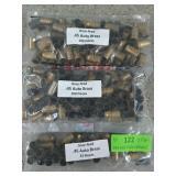 233 pcs once fired 45 Auto brass