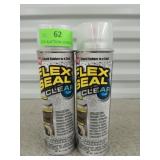 2 cans of flex seal clear, new