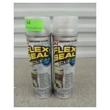 2 cans of flex seal clear, new