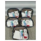 5 toiletry travel kits