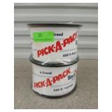 2 pack of 6 strand poly tape, 660 ft each roll