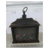 3 ct bronze traditional fireplace lantern 9.5"