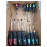 12 PC jegs square tip screwdrivers