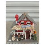 Country store birdhouse 8" tall