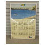 1990 Amtrak calendar 24x34