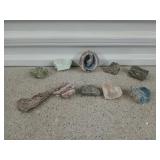 Box of beautiful Stones quartz and others