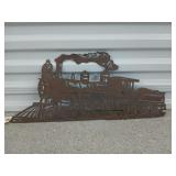 Metal train art 10x23, light is for picture o