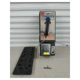 Pay phone with key and hanging bracket