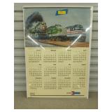 1992 Amtrak calendar 24x34