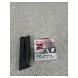 50 rds 22 Win Mag 40 gr, P.B. .22LR magazine Italy