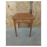 Oak table with drawer 30x26x26