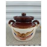 McCoy pot with lid 5"