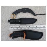 3 knifes in holster / sheath, new