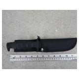 11" knife in holster, 5.5" blade