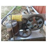 Boat lift with four pulleys 3/4 horse motor 110