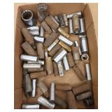 Asst brands deep sockets, SAE & metric, asst