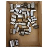 Asst brand sockets, SAE & metric
