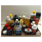 Asst gun cleaning oils, lubes, solvents, A